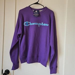 Champion Powerblend Embroidered Crewneck
